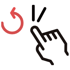 一本指でリセット